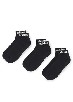 Skarpety krótkie adidas IC1303 3-PACK Czarny ze sklepu eobuwie.pl w kategorii Skarpetki damskie - zdjęcie 187995390