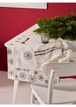 Sinsay - Zimowe ścierki kuchenne z kotywem śnieżynek 3 pack - biały ze sklepu Sinsay w kategorii Fartuchy kuchenne - zdjęcie 187995481