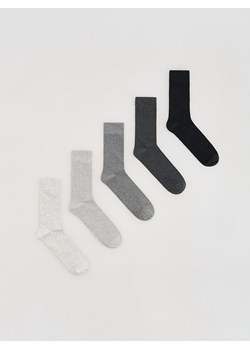 Reserved - 5 pack skarpet - ciemnoszary ze sklepu Reserved w kategorii Skarpetki męskie - zdjęcie 187996354