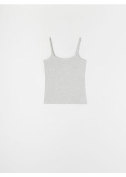 Sinsay - Bawełniana koszulka na ramiączkach - szary ze sklepu Sinsay w kategorii Bluzki ciążowe - zdjęcie 187996811