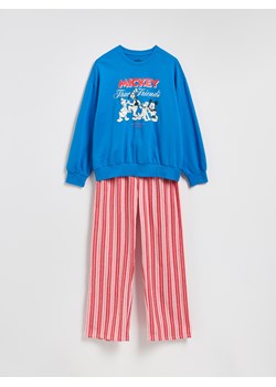 Reserved - Bawełniana piżama Mickey Mouse - niebieski ze sklepu Reserved w kategorii Piżamy damskie - zdjęcie 187997341