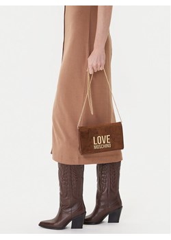 Torebka LOVE MOSCHINO JC4127PP0NKB120A Brązowy ze sklepu eobuwie.pl w kategorii Kopertówki - zdjęcie 187997681