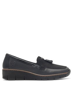 Półbuty Rieker 53771-00 Czarny ze sklepu eobuwie.pl w kategorii Półbuty damskie - zdjęcie 187997714