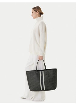 Torebka Tommy Hilfiger Th Monoplay Le Maxi Tote AW0AW17697 Czarny ze sklepu eobuwie.pl w kategorii Torby Shopper bag - zdjęcie 187997753