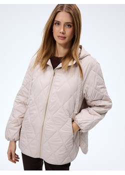 Mohito - Kremowa kurtka z kapturem - beżowy ze sklepu Mohito w kategorii Kurtki damskie - zdjęcie 187998974