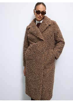 Mohito - Płaszcz typu teddy - beżowy ze sklepu Mohito w kategorii Płaszcze damskie - zdjęcie 187999374