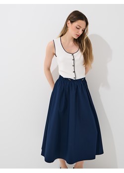Mohito - Spódnica midi - granatowy ze sklepu Mohito w kategorii Spódnice - zdjęcie 187999404
