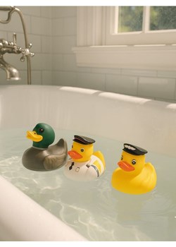 Sinsay - Zabawki do kąpieli – Gumowe kaczuszki 3 pack - wielobarwny ze sklepu Sinsay w kategorii Zabawki - zdjęcie 187999813