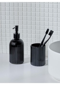 Sinsay - Zestaw: Dozownik na mydło i kubek na szczoteczki - czarny ze sklepu Sinsay w kategorii Kubki - zdjęcie 187999833