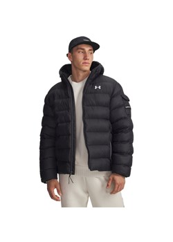 Męska kurtka pikowana Under Armour UA Sportswear Puff Jkt - czarna ze sklepu Sportstylestory.com w kategorii Kurtki męskie - zdjęcie 187999871