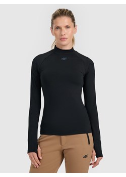 Damska bielizna termiczna ocieplana (góra) 4F 4FWAW25UBRUF093 - czarna ze sklepu Sportstylestory.com w kategorii Bielizna termoaktywna damska - zdjęcie 187999880