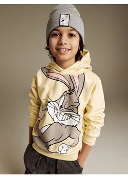 Reserved - Bluza z kapturem Królik Bugs - jasnożółty ze sklepu Reserved w kategorii Bluzy chłopięce - zdjęcie 188000612