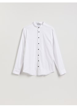 Reserved - Koszula super slim z bawełny egipskiej - biały ze sklepu Reserved w kategorii Koszule męskie - zdjęcie 188000663