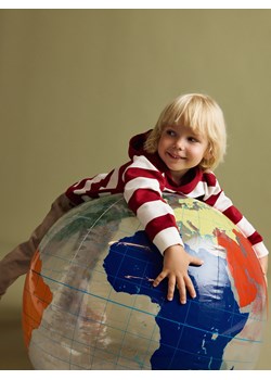 Reserved - Longsleeve oversize z grubszej dzianiny - bordowy ze sklepu Reserved w kategorii Bluzy chłopięce - zdjęcie 188001050