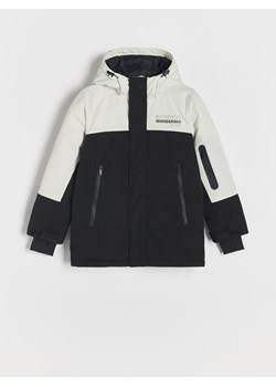 Reserved - Ocieplana kurtka z kapturem - czarny ze sklepu Reserved w kategorii Kurtki chłopięce - zdjęcie 188001114