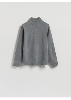 Reserved - Gładki golf z dzianiny - ciemnoszary ze sklepu Reserved w kategorii Swetry męskie - zdjęcie 188001140