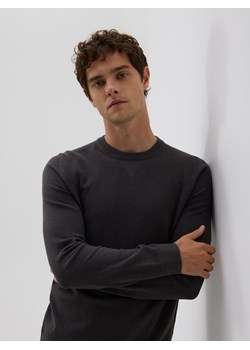 Reserved - Strukturalny sweter z bawełną - ciemnoszary ze sklepu Reserved w kategorii Swetry męskie - zdjęcie 188001693