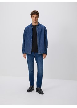 Reserved - Jeansy slim z efektem sprania - granatowy ze sklepu Reserved w kategorii Jeansy męskie - zdjęcie 188001713