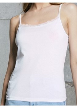 Sinsay - Bawełniany top - biały ze sklepu Sinsay w kategorii Bluzki damskie - zdjęcie 188001932