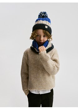 Reserved - Czapka beanie z pomponem - wielobarwny ze sklepu Reserved w kategorii Czapki dziecięce - zdjęcie 188002863