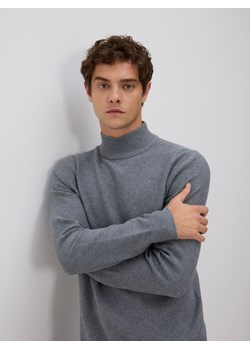 Reserved - Gładki golf z dzianiny - ciemnoszary ze sklepu Reserved w kategorii Swetry męskie - zdjęcie 188002894