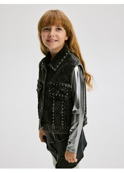 Reserved - Jeansowa kamizelka - szary ze sklepu Reserved w kategorii Kamizelki dziewczęce - zdjęcie 188003070