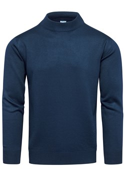 Sweter męski półgolf morski basic Recea ze sklepu Recea.pl w kategorii Swetry męskie - zdjęcie 188003463
