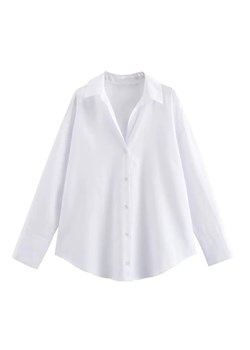 Bawełniana damska koszula - Biały S ze sklepu Intimica.pl w kategorii Koszule damskie - zdjęcie 188003991