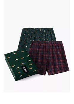 Atlantic 2-pack luźne bokserki męskie 2GMB-013-ZIEC/GRA, Kolor granatowo-zielony, Rozmiar XL, ATLANTIC ze sklepu Primodo w kategorii Majtki męskie - zdjęcie 188004440