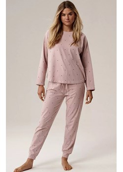 Atlantic długa bawełniana piżama damska NLP-500-RÓŻANY, Kolor różany, Rozmiar M, ATLANTIC ze sklepu Primodo w kategorii Piżamy damskie - zdjęcie 188004461