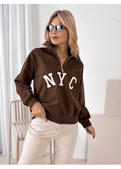 bluza reno brązowa one size ze sklepu UBRA w kategorii Bluzy damskie - zdjęcie 188004541