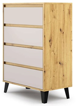 Skandynawska komoda na ubrania dąb artisan + kaszmir Z3-A25 ze sklepu Edinos.pl w kategorii Komody - zdjęcie 188004761