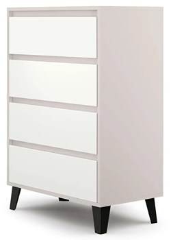 Komoda w stylu skandynawskim kaszmir + biały B5-F18 ze sklepu Edinos.pl w kategorii Komody - zdjęcie 188004773