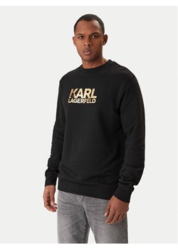 KARL LAGERFELD Bluza 705780 561917 Czarny Regular Fit ze sklepu MODIVO w kategorii Bluzy męskie - zdjęcie 188005551