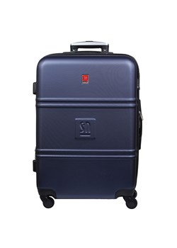 Granatowa duża walizka 75 cm poszerzana Art Class Collection ze sklepu Słoń Torbalski w kategorii Walizki - zdjęcie 188006190