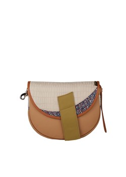 beżowo-brązowa  torebka damska listonoszka skórzana na ramię Fre ze sklepu Słoń Torbalski w kategorii Listonoszki - zdjęcie 188006210