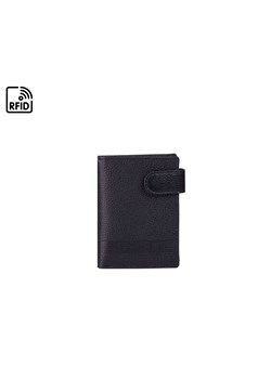 Czarny portfel skórzany ARON ze sklepu Słoń Torbalski w kategorii Portfele męskie - zdjęcie 188006220