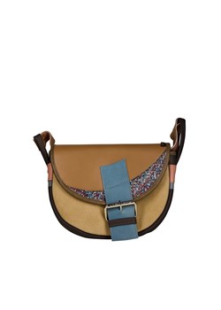 beżowo brązowa damska torebka listonoszka skórzana na ramię Freshman ze sklepu Słoń Torbalski w kategorii Listonoszki - zdjęcie 188006231