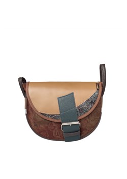 brązowa damska torebka listonoszka skórzana na ramię Freshman Mini ze sklepu Słoń Torbalski w kategorii Listonoszki - zdjęcie 188006232