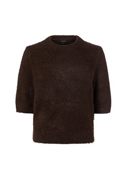 Opus Damski sweter z dzianiny z wełną i moherem - Puvet Kobiety czekoladowy jednolity ze sklepu vangraaf w kategorii Swetry damskie - zdjęcie 188006304