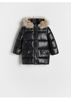 Reserved - Kurtka z połyskującego materiału - czarny ze sklepu Reserved w kategorii Kurtki dziewczęce - zdjęcie 188006312