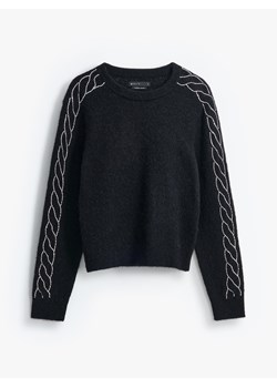 Mohito - Czarny sweter z wełną alpaki - czarny ze sklepu Mohito w kategorii Swetry damskie - zdjęcie 188006464