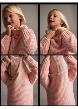 Reserved - Sweter z golfem - różowy ze sklepu Reserved w kategorii Swetry dziewczęce - zdjęcie 188006570