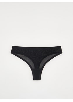 Reserved - Majtki typu stringi - czarny ze sklepu Reserved w kategorii Majtki damskie - zdjęcie 188006583