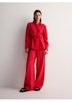 Reserved - Spodnie z modalem - czerwony ze sklepu Reserved w kategorii Spodnie damskie - zdjęcie 188006601