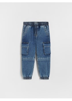 Reserved - Elastyczne jeansy jogger - niebieski ze sklepu Reserved w kategorii Spodnie chłopięce - zdjęcie 188006614