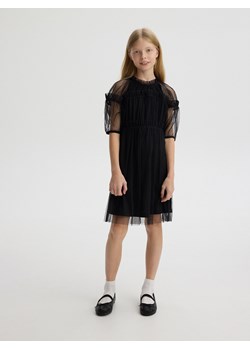 Reserved - Tiulowa sukienka - czarny ze sklepu Reserved w kategorii Sukienki dziewczęce - zdjęcie 188006823