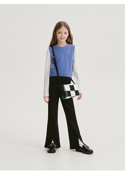 Reserved - Dzianinowy bezrękawnik - niebieski ze sklepu Reserved w kategorii Kamizelki dziewczęce - zdjęcie 188006881