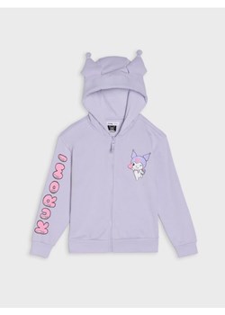 Sinsay - Rozpinana bluza z kapturem Kuromi - fioletowy ze sklepu Sinsay w kategorii Bluzy dziewczęce - zdjęcie 188007543