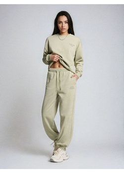 Sinsay - Spodnie jogger z miękkim wnętrzem - niebieski ze sklepu Sinsay w kategorii Spodnie damskie - zdjęcie 188007562